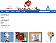Tablet Screenshot of plaquemakerplus.com